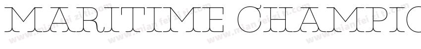 Maritime Champion Medium字体转换
